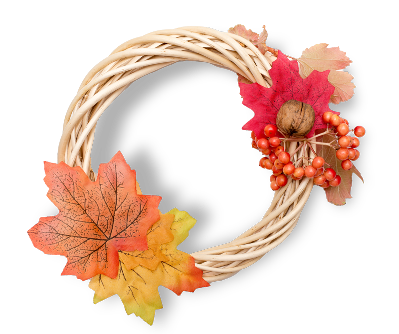 Handmade autumn wreath